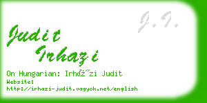 judit irhazi business card